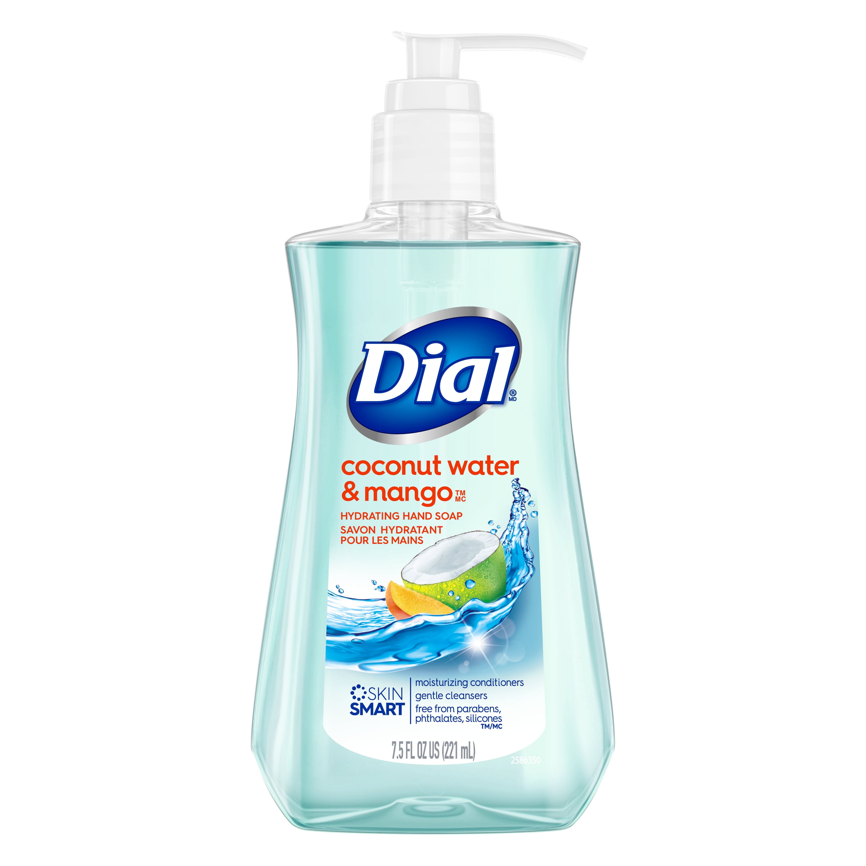 Dial Liquid Hand Soap, Coconut Water & Mango, 7.5 fl oz