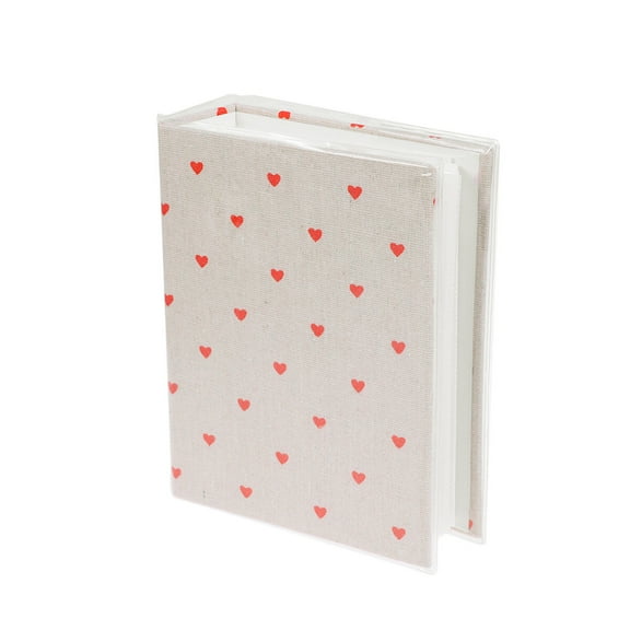Raindrops 1PC 6 Inch 100 Sheets Photo Album Little Red Heart Pattern Cover Interstitial Insert Type Photo Album