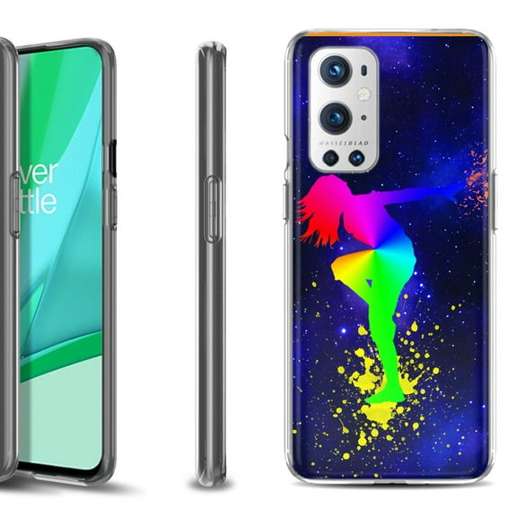 Slim-Fit Flexible TPU Gel Phone Case Compatible with OnePlus 9 PRO 5G, by OneToughShield ® - Cosmos Dance