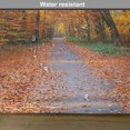 thumbnail image 6 of Ambesonne Fall Place Mats Set of 4, Vibrant Trees Pathway, Standard Size, Orange Yellow Green, 6 of 6