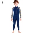 thumbnail image 2 of Trajes de buceo Secado rápido Niños para niños Mangas y pantalones de manga larga y pantalones Jumpsuit de carrocería de cuerpo completo para snorkeling Surfing Azul marino S seitruly OD003661-11, 2 of 7