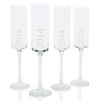Cathy's Concepts Ring in 2014 Champagne Flutes by Overstock