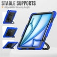 thumbnail image 5 of For iPad Pro 12.9 inch Case (2022/2021/2020/2018), 360 Rotating Shockproof Cover with Stand, Handle, Shoulder Strap, Blue, 5 of 7