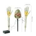 thumbnail image 5 of AZXY Halloween Stake Light, 3PCS Warm Yellow Glow Skeleton Yard Stake, Metal Ground Stake For Patio & Night Halloween Gathering Decor, 5 of 7