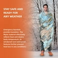 thumbnail image 2 of GoXteam 10 Pieces Emergency Thermal Blanket Bulk 83 x 51 Gigantic Foil Space Blanket Survival Reflective Accessories Gift for Camping Gear First Aid Hiking Outdoor, 2 of 7