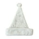 thumbnail image 2 of Gorro navideño de piel blanca con lentejuelas doradas y estampado de copos de nieve | Gorro navideño decorativo de peluche para adultos y niños | Material de poliéster suave, 2 of 5