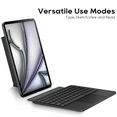 thumbnail image 3 of edaiser Detachable Keyboard Case Compatible with Apple iPad Pro 11 inch M5 2025 & M4 2024: Wireless Backlit Keyboard with Trackpad, Magnetic Protective Cover, 3 of 6