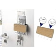 thumbnail image 1 of Wall Mounted Key Hook, Letter And Key Holder, Organizer, Wall Mounted, With 5 Key Hooks, 1 of 2