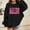 Black, variant on HUITKMM Girls Graphic Print Sweatshirt Cute Drop Shoulder Crewneck Long Sleeve Pullover Top 3892