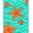Blue, Pattern 3, variant on ODIKA 4'x6' Machine Washable Non-Slip Area Rug, Seaside Lighthouse Vista with Gentle Ocean Wave Motifs High Traffic Rug, Blue, 618984