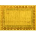 thumbnail image 1 of Ahgly Company Indoor Rectangle Abstract Yellow Modern Area Rugs, 4' x 6', 1 of 4
