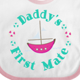 thumbnail image 4 of Inktastic Daddys First Mate (Girl) Girls Baby Bib, 4 of 4