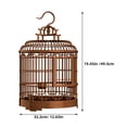 thumbnail image 2 of unbranded Jaula Portátil Para Pájaros Villa Amplia Color Marrón Para Viaje Y Hogar, 2 of 8