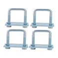 thumbnail image 1 of HILABEE 4 Pieces U Bolt Brackets Accessories Heavy Duty for Trailers Trucks Rvs 7.94x10.5 cm, 1 of 9