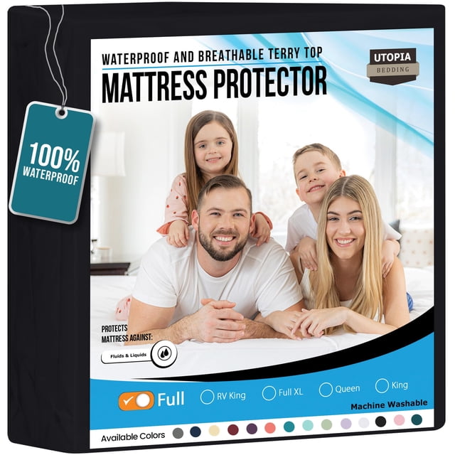 Protector de colchón Utopia Bedding impermeable, tamaño completo