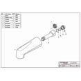 thumbnail image 5 of Westbrass 7" Wall Mount Tub Spout, Polished Chrome, 5 of 13