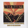 thumbnail image 2 of WAYMAKER Miracle Worker Promise Keeper Inspirational/Christian Mens Premium Tri Blend T-Shirt, True White, Medium, 2 of 5