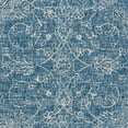 thumbnail image 4 of SAFAVIEH Courtyard Darin Traditional Indoor/Outdoor Area Rug, 7'10" x 7'10" Round, Navy/Ivory, 4 of 5