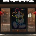 thumbnail image 4 of Cortina de puerta de Mickey Mouse, cortina opaca para puerta de 34 x 57 pulgadas, cortina divisoria de privacidad para decoración del hogar, dormitorio, cocina, 2 paneles, 4 of 6