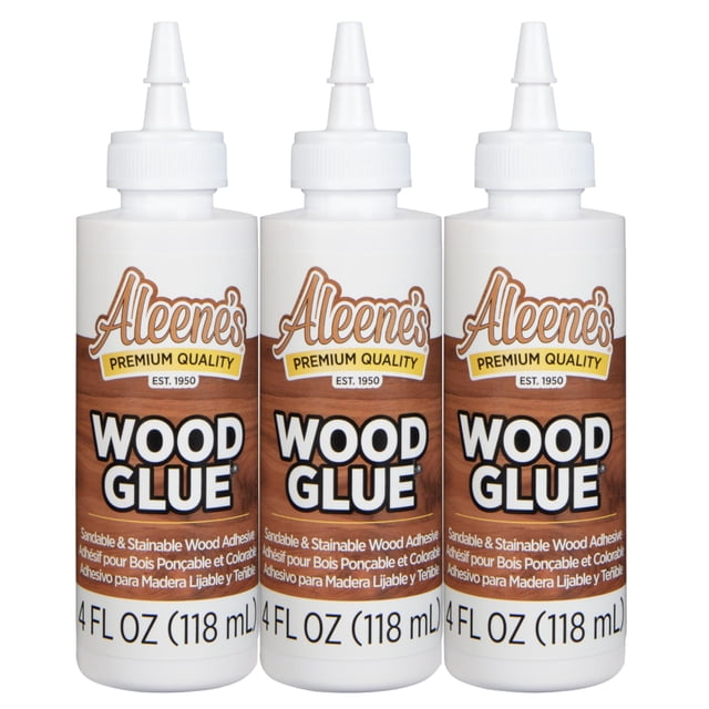 Pegamento adhesivo para madera Aleene's 40645, 120 ml, paquete de 3
