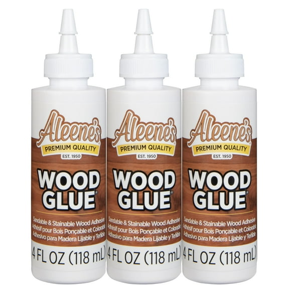 Pegamento adhesivo para madera Aleene's 40645, 120 ml, paquete de 3