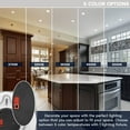 thumbnail image 3 of Luxrite 3-4 Inch Square LED Ceiling Light, 5CCT 2700K-5000K, 650LM, J-Box or 4 Inch Housing, Wet Rated, UL 6 Pack, 3 of 8