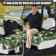 thumbnail image 5 of Whosucclay Monstera Leaves Durable Golf Cart Seat Protector, 4 Storage Pockets Thickened Golf Cart Seat Cover for Club Car EZGO Yamaha, 52.36" x 32.28", 5 of 7