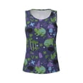thumbnail image 3 of Picia Magic Toads in Hats Pattern Women's Workout Tank Top,Breathable Activewear,Slim Fit Athletic Top,Versatile Workout Moisture-wicking top-Small, 3 of 9