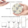 thumbnail image 4 of PAYOHTO Cartoon Koala Premium PU Leather Coasters Set - 6 Stylish Round Drink Coasters with Storage Box for Home and Office Use, 4 of 6