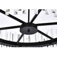 thumbnail image 3 of Serephina 36 inch crystal round chandelier light in black, 3 of 8