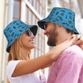 thumbnail image 6 of Otters Pattern Bucket Hat Foldable Fisherman Outdoor Summer Camping Travel Hiking Caps for Men Women, 6 of 7