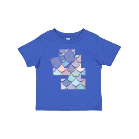 

Inktastic 4th Birthday Mermaid 4 Year Old Gift Toddler Toddler Girl T-Shirt