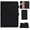 Black, variant on For Kindle Fire HD8 2016 / 2017 Solid Color Tablet PC Universal Magnetic Horizontal Flip Leather &