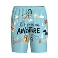 thumbnail image 4 of Fotbe Let's Go on an Adventure Pajama Shorts for Men, Men's Pajama Bottoms, Sleepwear,Short Pajama Pants-Medium, 4 of 9