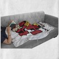 thumbnail image 6 of Hip Hop Soft Flannel Fleece Throw Blanket, Hip Hop Saved My Life Phrase in Grafitti Style with Spray Chain, Cozy Plush for Indoor and Outdoor Use, 70" x 90", Vermilion Black Yellow, by Ambesonne, 6 of 6