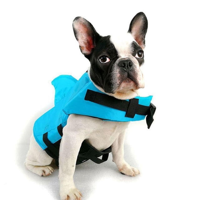 AMERTEER Dog Jacket Ripstop Dog Safety Vest Adjustable Preserver Swimming Float Lifesaver Vest Costumes for Pet Dogs