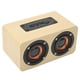 thumbnail image 4 of Altavoz Bluetooth retro Micrófono incorporado Altavoz inalámbrico portátil Admite tarjeta de memoria USB AUX MP3 Veta de madera amarilla, 4 of 10