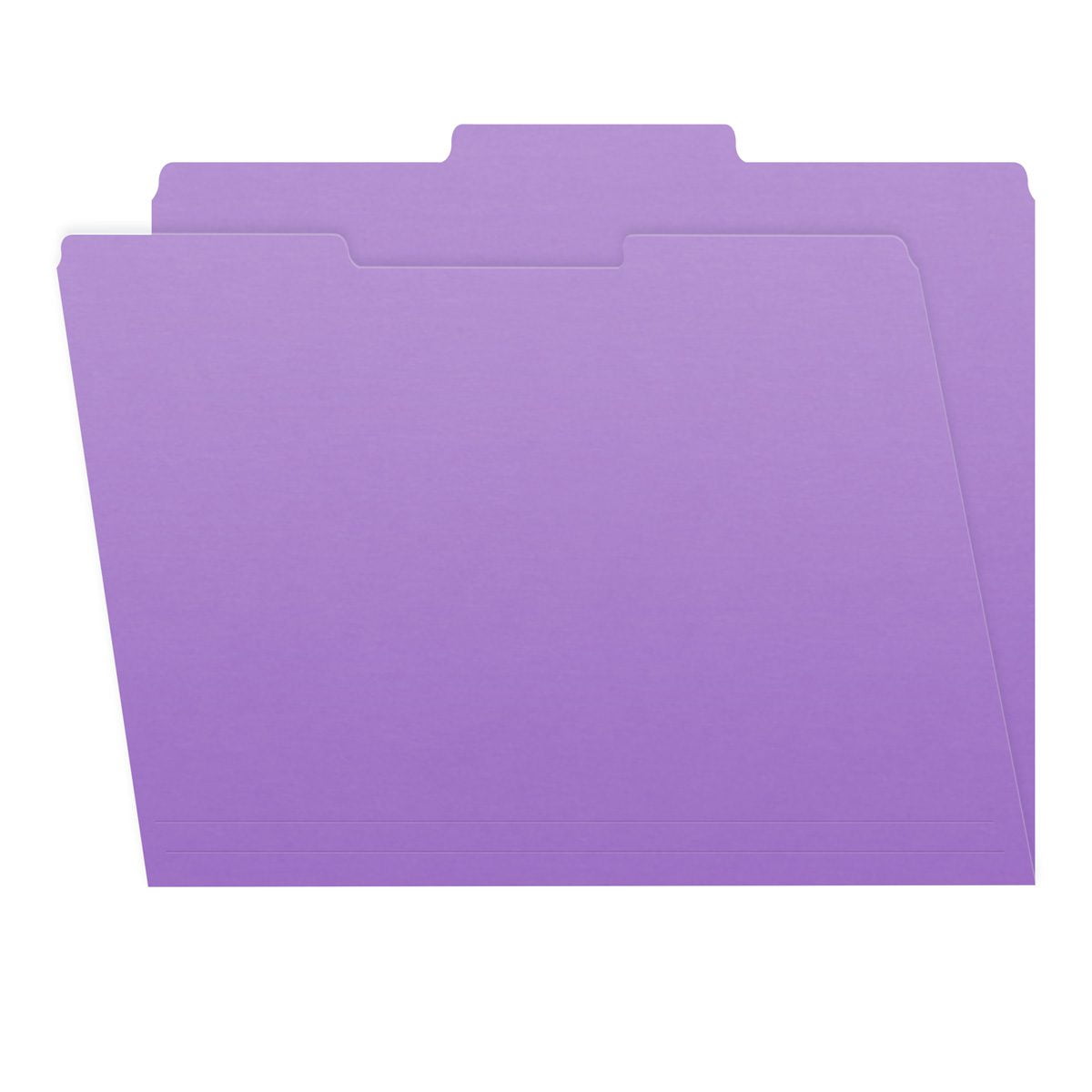 Lavender Color File Folders, 1/3 Cut Top Tab, Letter Size, Perfect for Organizing Documents in File Drawers, Box of 100
