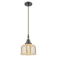 thumbnail image 5 of 447-1P-PN-G78 Innovations Lighting Bell - 1 Light Cord Hung Mini Pendant-11.13 Inch Tall and 8 Inch Wide-Polished Nickel Finish-Silver Plated Mercury, 5 of 7