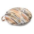 thumbnail image 1 of Abstract Round Floor Cushion with Handle, Continuous Pattern Colorful Tire Tracks from Various Vehicles Art Print, Pillow for Living Room & Dorms, 18" Round, White and Multicolor, by Ambesonne, 1 of 4