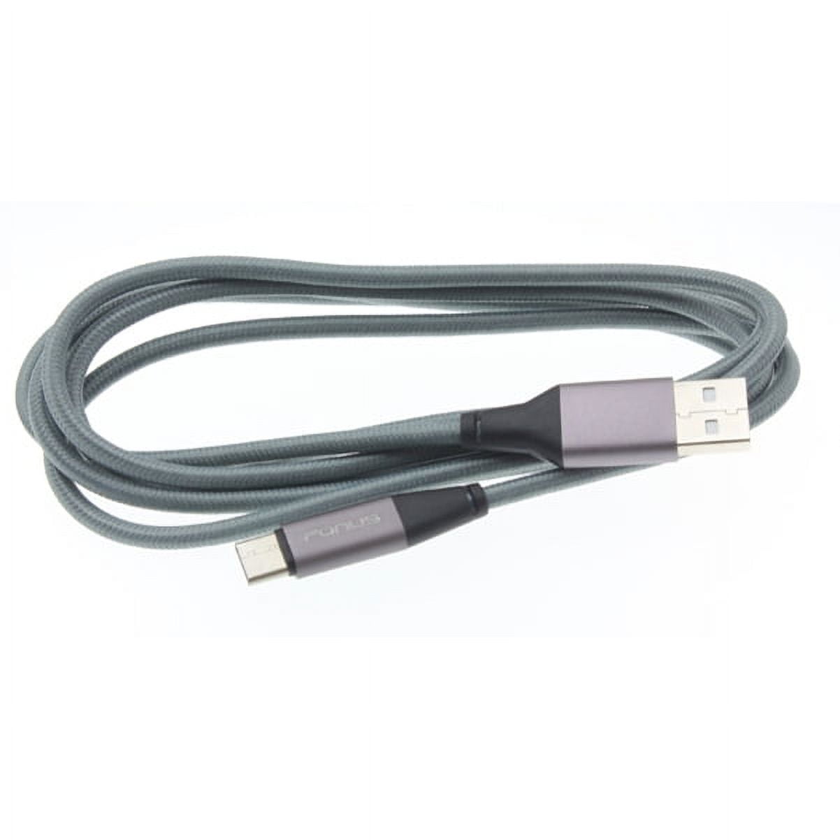 Type-C 6ft USB Cable w 30W Quick Home Charger D5W for Motorola One, Moto Z4 Z3 Play Z2 Play Z Play Droid Force Droid X4 G7 Power Play G6 - Nokia 3.1, 7.1, 8, Plus - OnePlus 5T, 6, 6T, 7 Pro