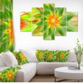 thumbnail image 1 of Dancing Green Fractal Flower - Impression sur Toile Florale, 1 of 3