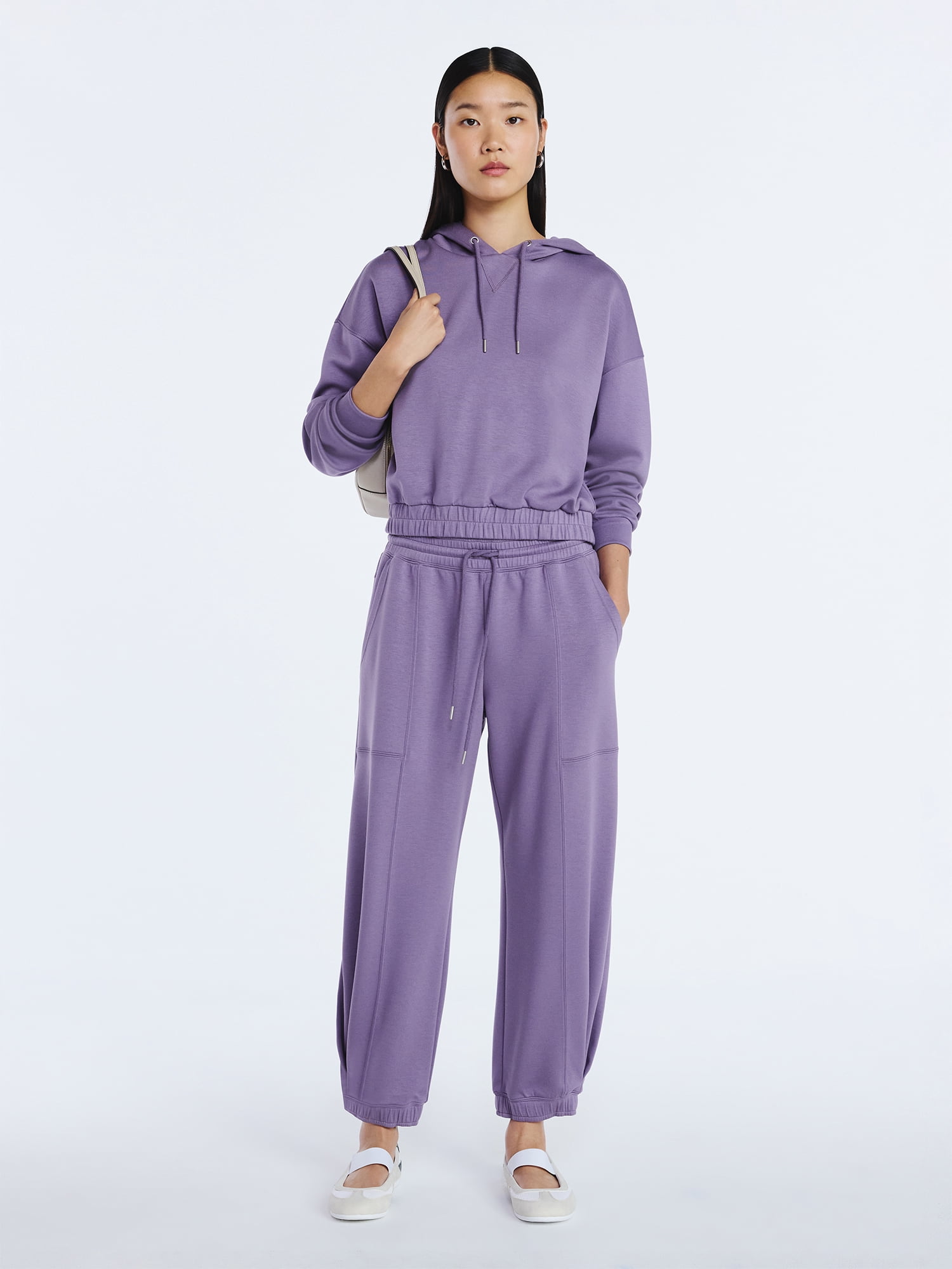 Scoop Women's and Women's Plus New Scubaknit Pullover Hoodie, Sizes XS-4X