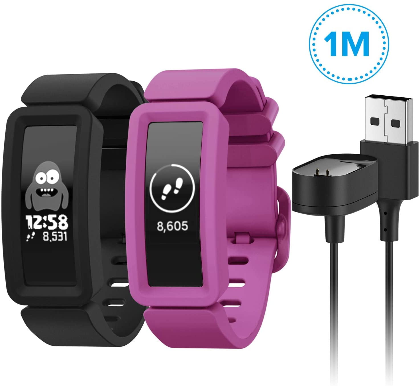 Fymint Compatible with Fitbit Ace 2 Replacement Bands for Kids, Soft Silicone Bracelet