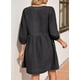 thumbnail image 2 of Vestido vaquero Sidefeel 2025 Fashion para mujer negro talla L, 2 of 7
