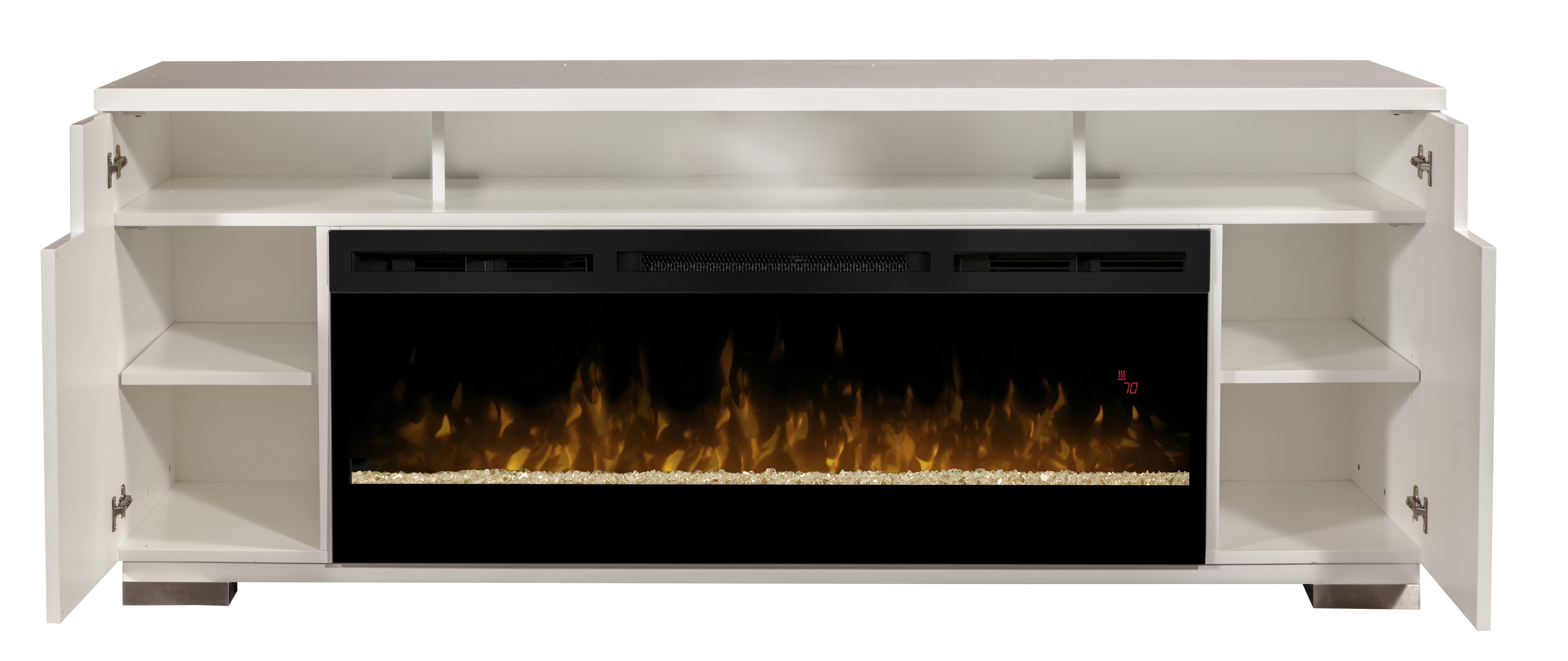 Dimplex Haley Media Console Electric Fireplace With Soundbar For