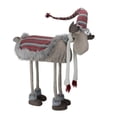 thumbnail image 2 of Northlight Nordic Standing Moose Christmas Figurine - 29" - Gray and Red, 2 of 2