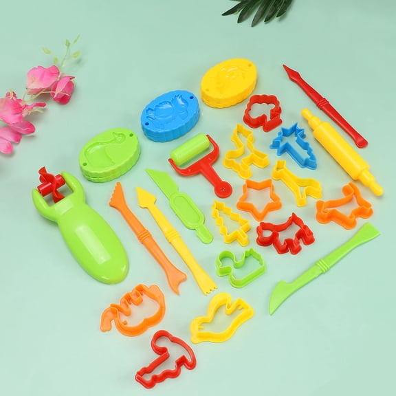 KALLORY 1 Set of DIY Colored Clay Kit Plasticine Mold Toys DIY Plasticine Mold Plasticine Toys Colored Mud Molds Tools (Type 1)