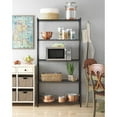 thumbnail image 6 of Whitmor 5 Tier Shelving w/Adjustable Shelves & Leveling feet-350 lb. Capacity/Shelf-Adult Use-Black, 6 of 8