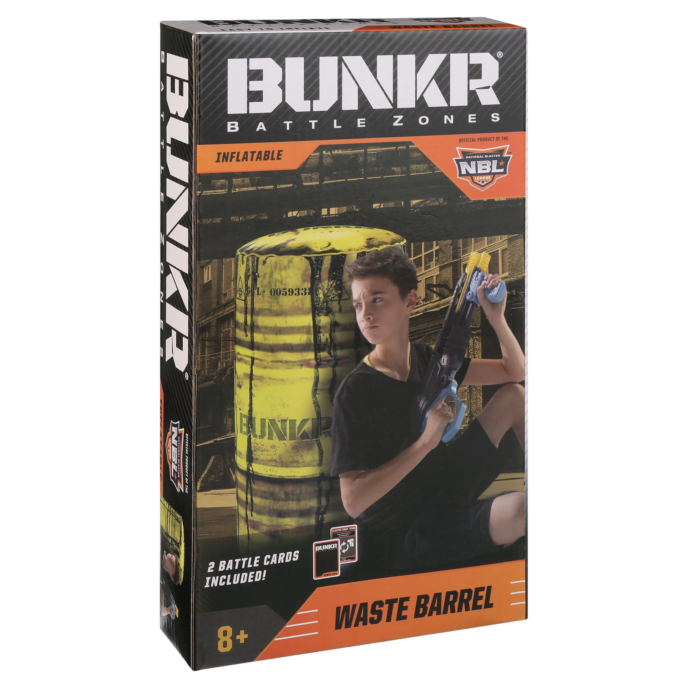 BUNKR BATTLE ZONES 15" Waste Barrel Traffic Barrier